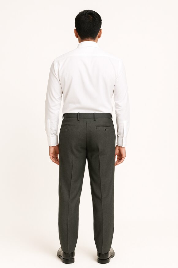 Charcoal Grey Formal Trousers - Image 4