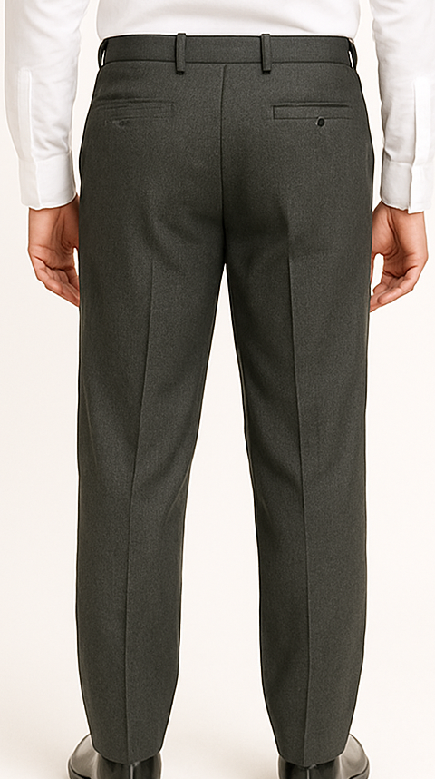 Charcoal Grey Formal Trousers - Image 3