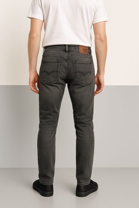 Washed Black Slim Jeans - Image 4