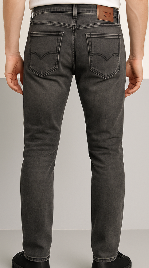Washed Black Slim Jeans - Image 3