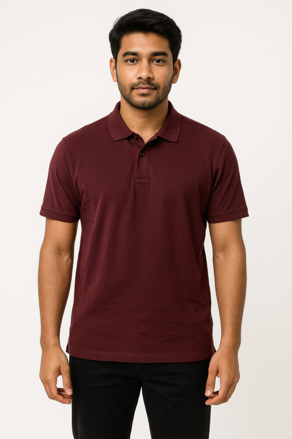Maroon Polo T-Shirt