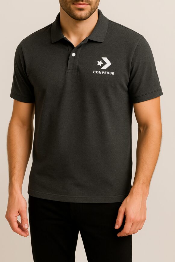 Converse Black Polo T-Shirt