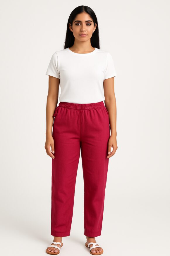 Maroon Cotton Elastic