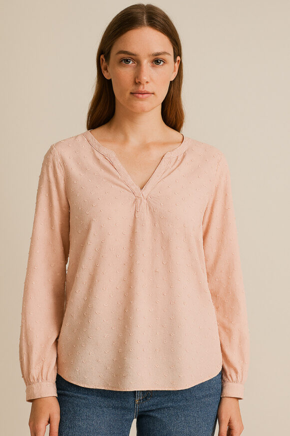 Peach Long Sleeve Top_costumepeti