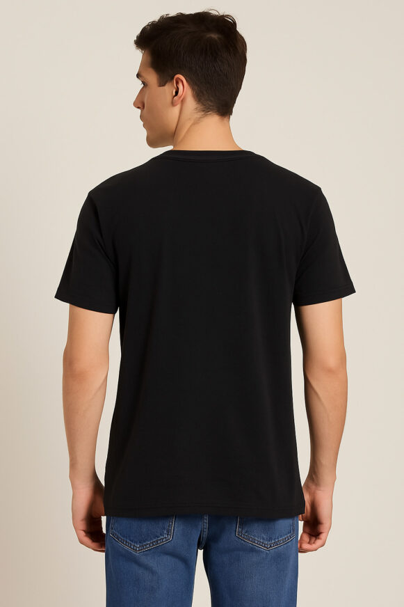 Roadster Black Graphic T-Shirt - Image 4