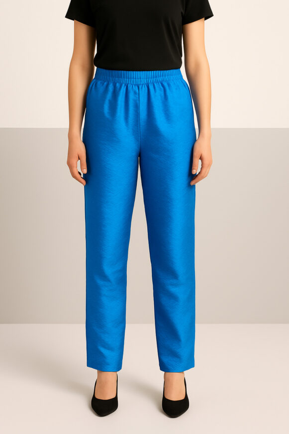 Electric Blue Satin Pants