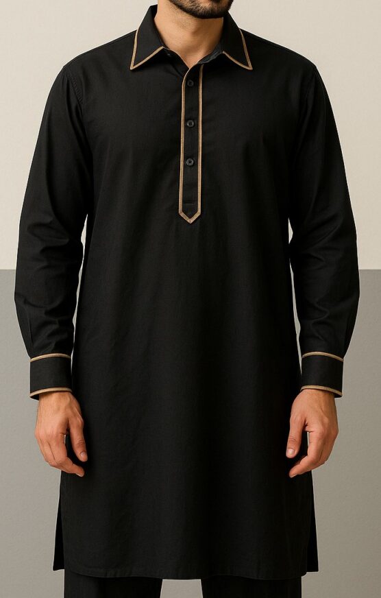 Black Kurta Full Sleeve - Costumepeti