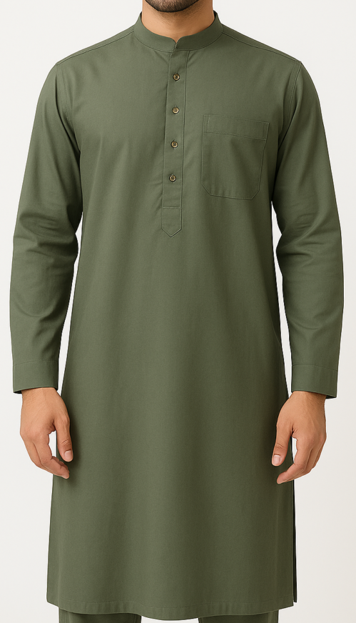 Olive Green Men’s Kurta