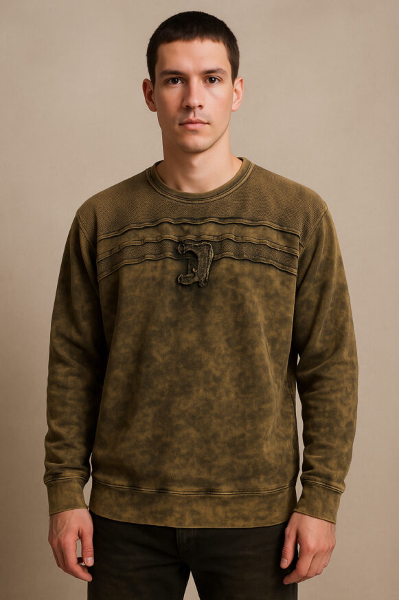 Olive Grunge Sweatshirt