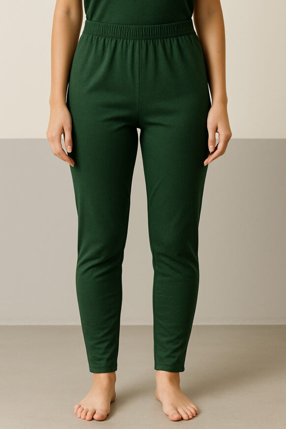 Bottle Green Churidar Joggers