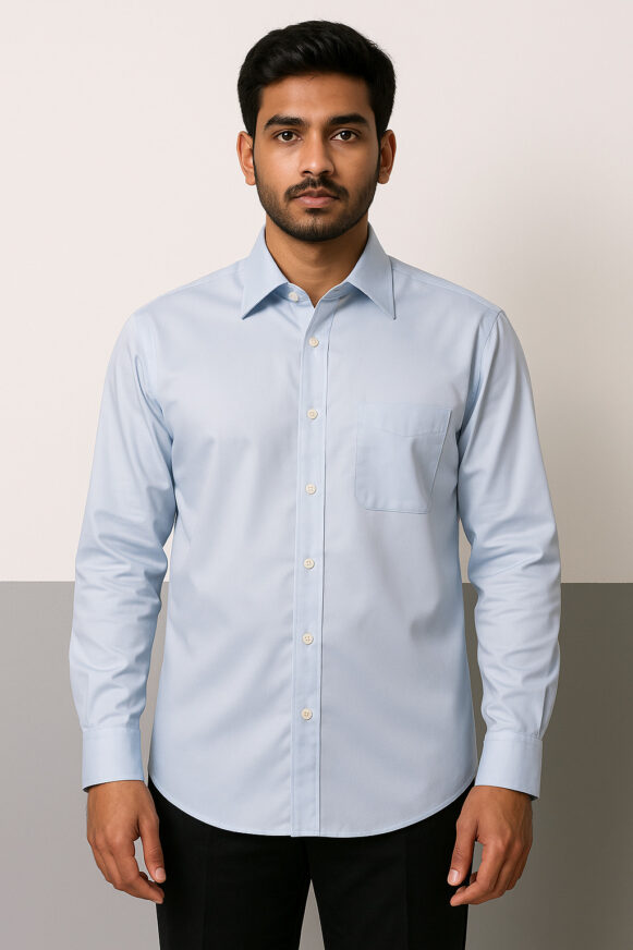 Sky Blue Formal Cotton Shirt