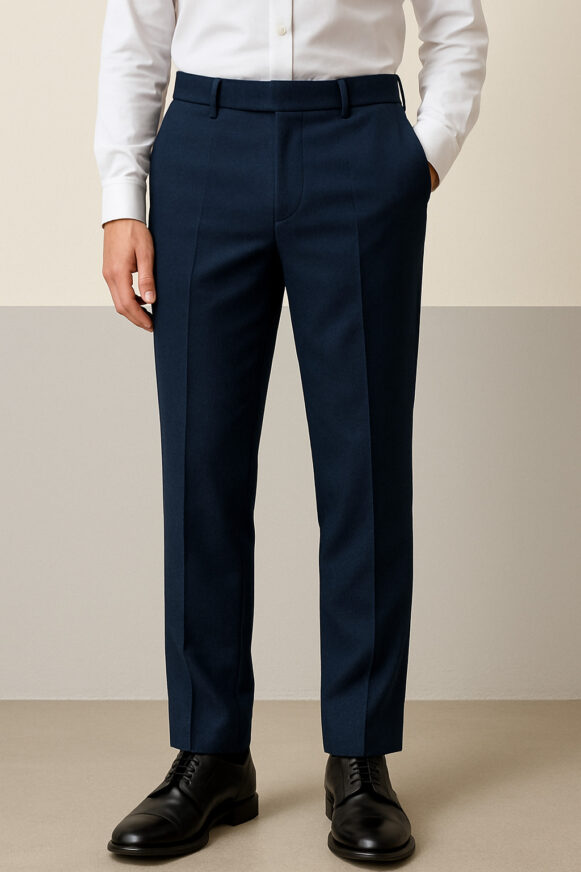 Men's Navy Blue Formal Pants