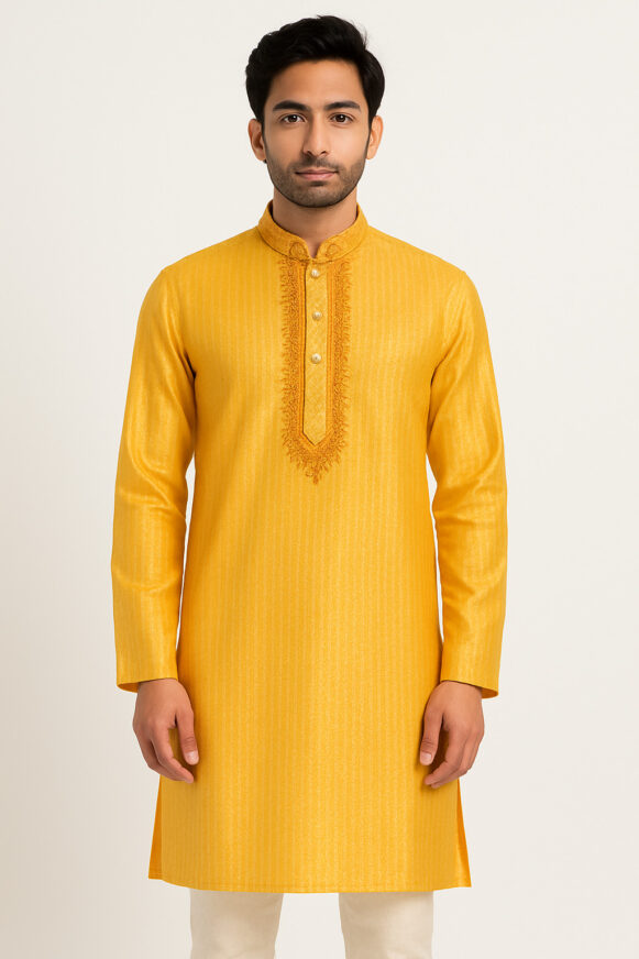 Golden Mustard Kurta