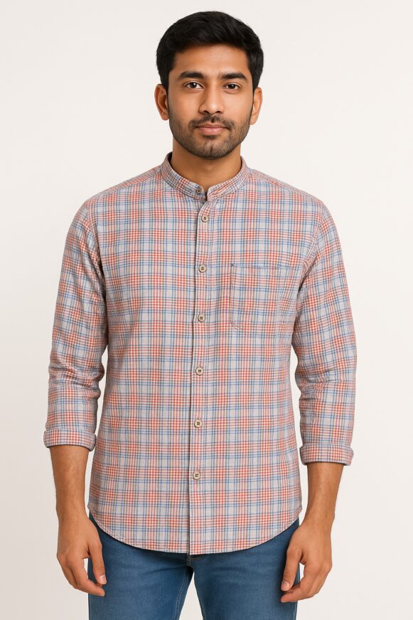 Men’s Multicolor Checked Cotton Casual Shirt