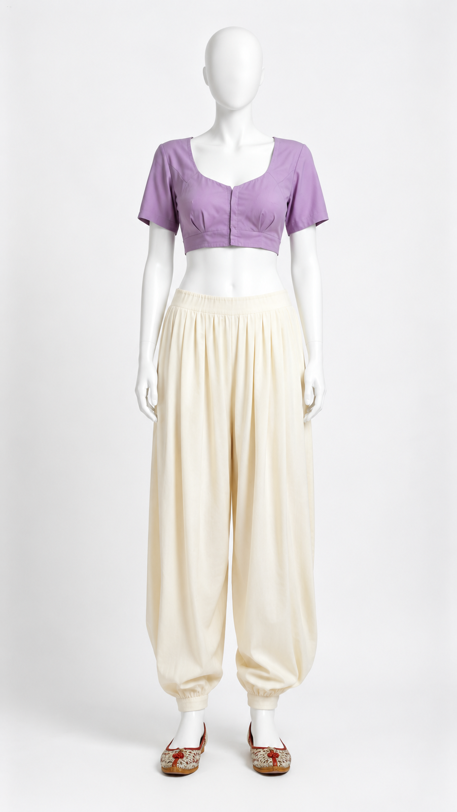 Lavender Solid Blouse