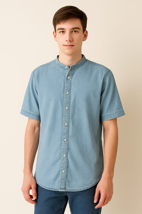 Men's Light Blue Denim Shirt