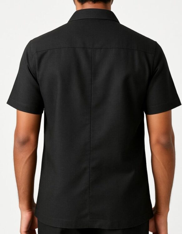 Black Short-Sleeve Shirt - Image 4