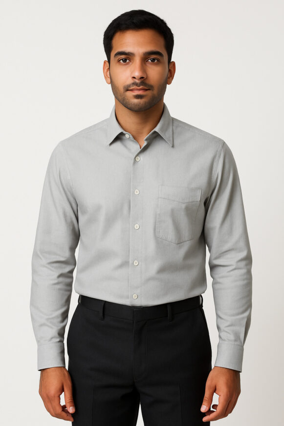 Men’s Light Grey Formal Shirt
