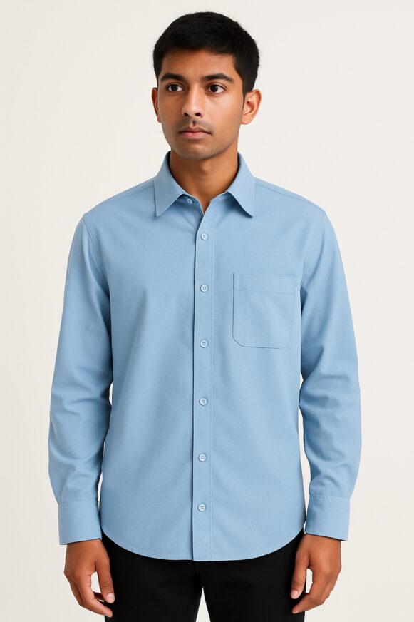 Sky Blue Full Sleeve Formal Shirt