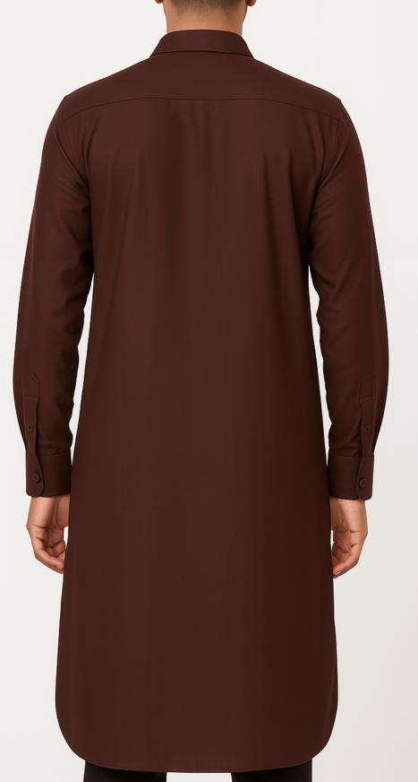 Deep Maroon Men's Kurta - Image 4