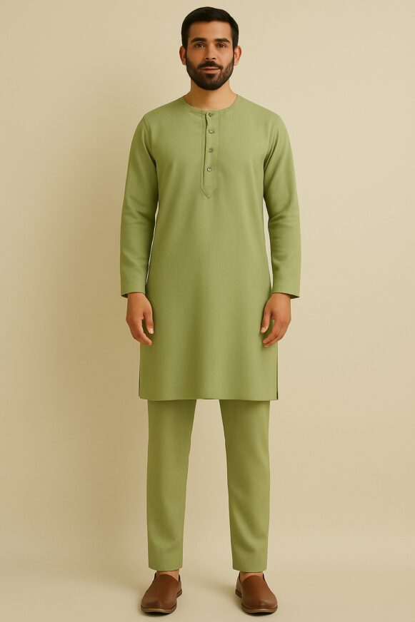 Men’s Olive Green Kurta