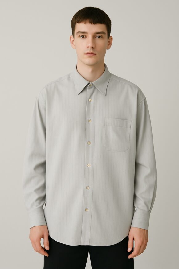 Light Grey Pinstripe Shirt