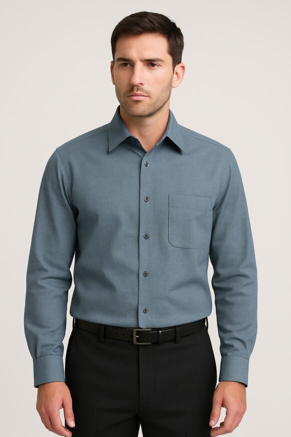Slate Blue Formal Shirt