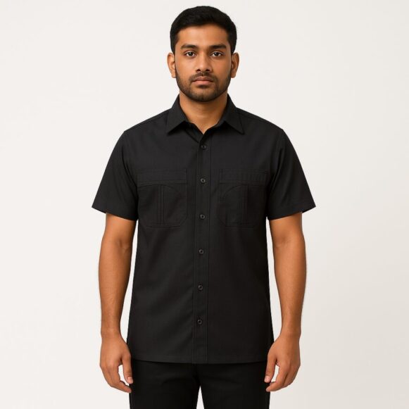 Black Utility Work Shirt