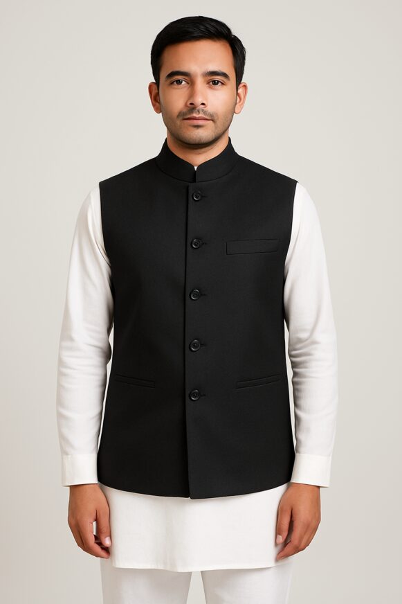 Men’s Black Nehru Jacket
