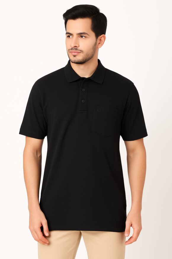 Classic Black Polo T-Shirt