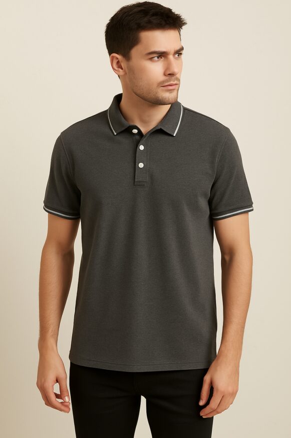 Charcoal Polo T-Shirt