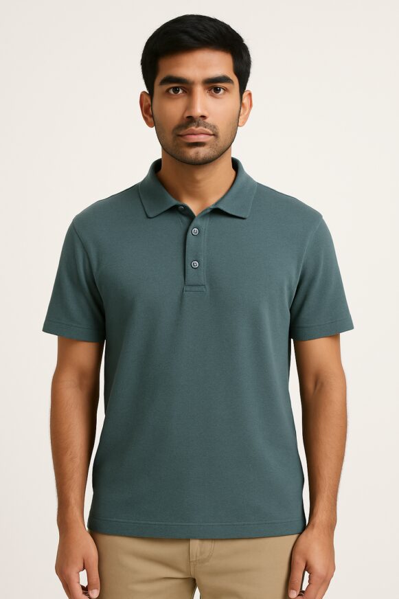 Teal Green Polo T-Shirt