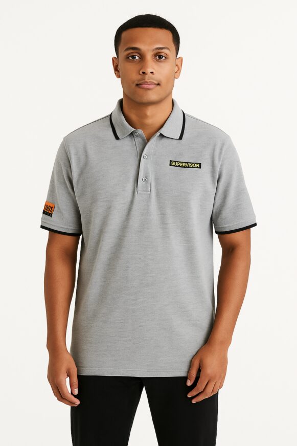 Grey UDS Supervisor Polo T-Shirt