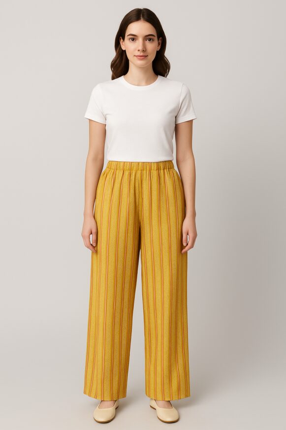 Yellow Striped Palazzo