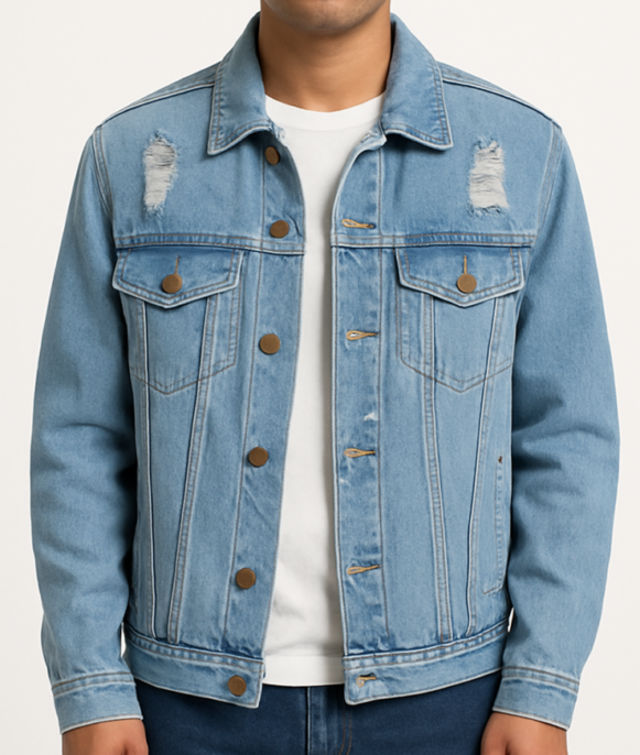 Light Blue Denim Jacket - Image 3