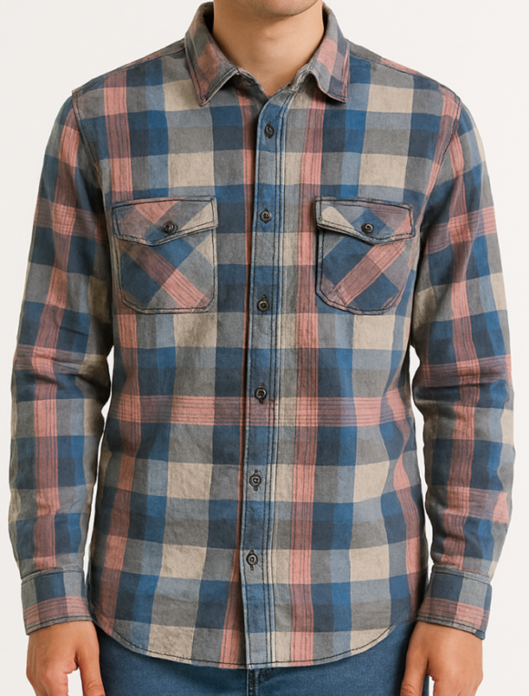 Checked Cotton Shirt