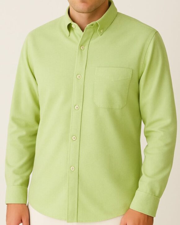 Lime Green Men’s Shirt - Image 3