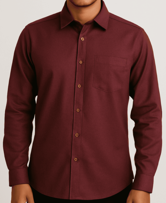 Maroon Full Sleeve Shirt-costumepeti