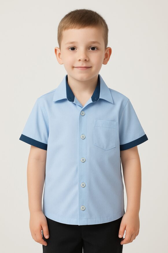 Boys’ Blue School Shirt