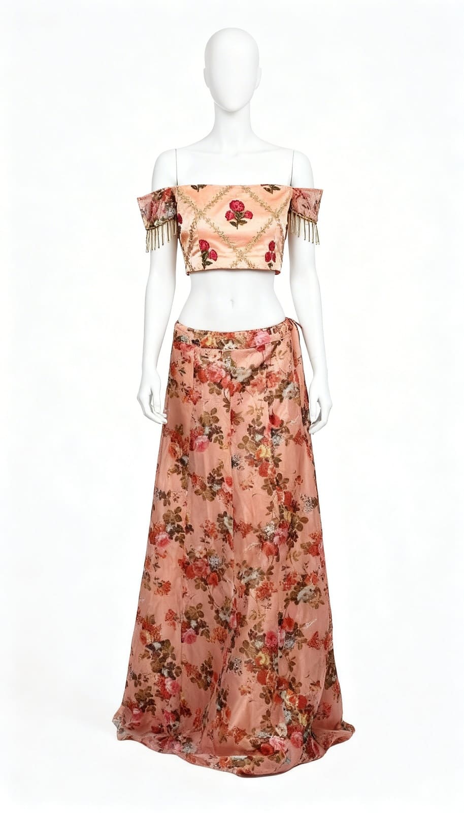 Starfish Orange Lehenga Set - Costumepeti