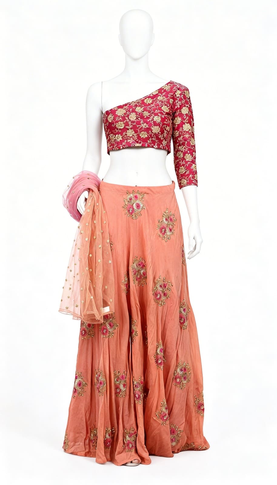 One Shoulder Lehenga Set - Costumepeti