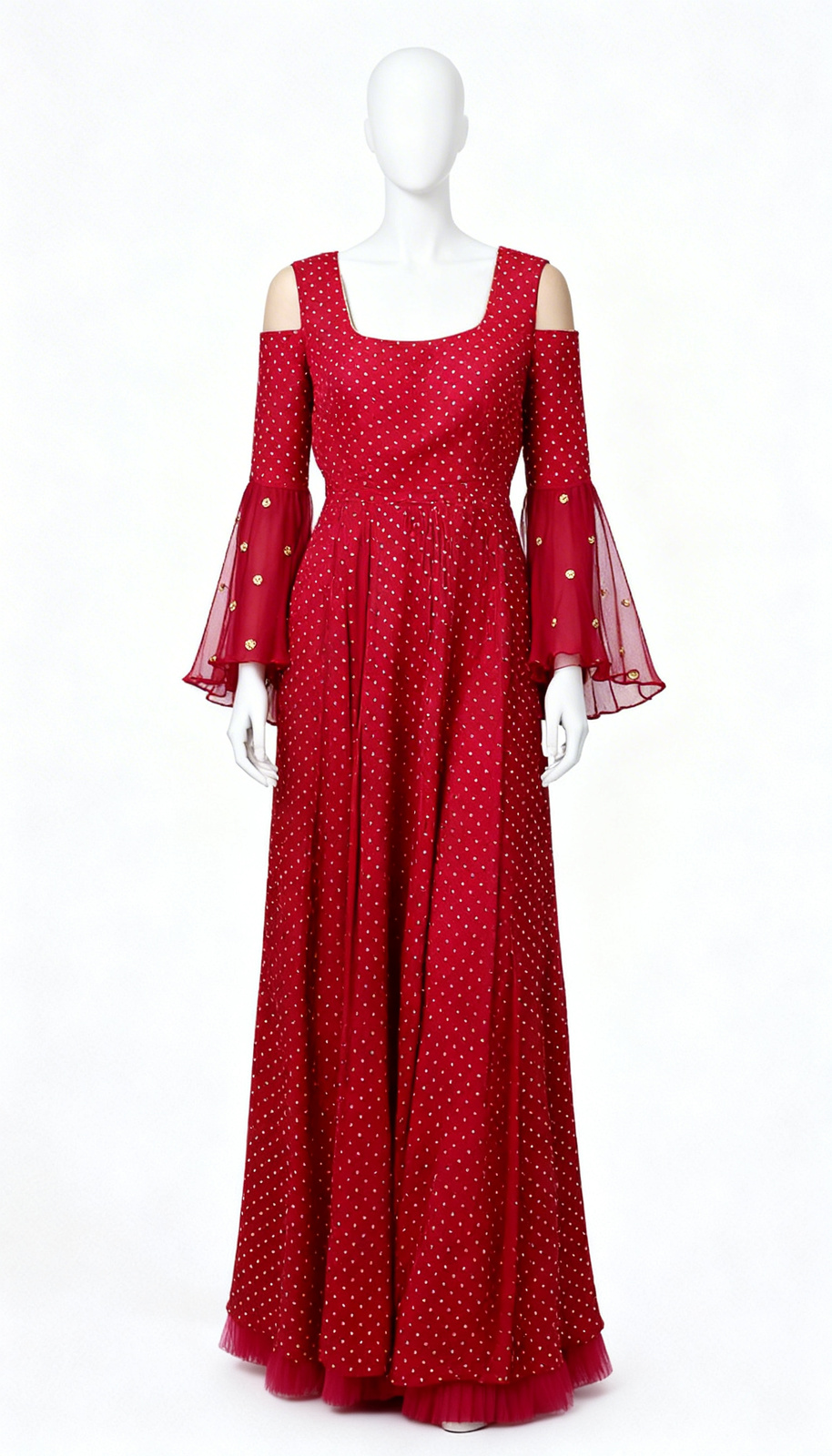 Printed Pink Western Dress