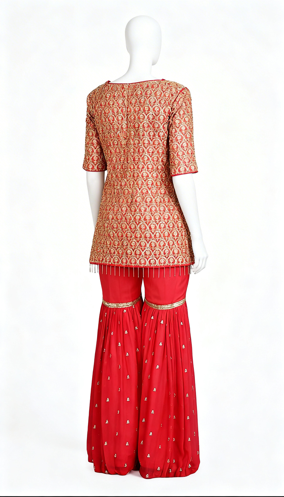 Coral Crush Sharara Set - Costumepeti