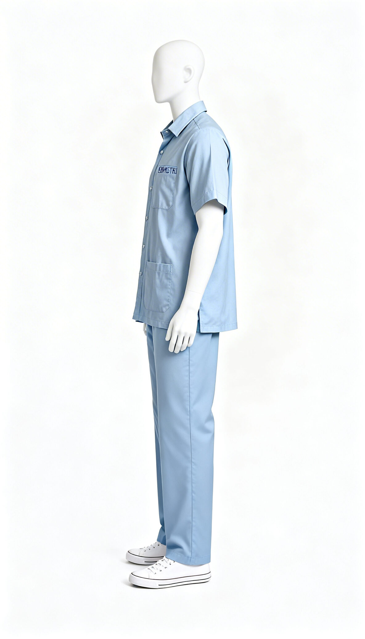 Classic Light Blue Utility Work Shirt