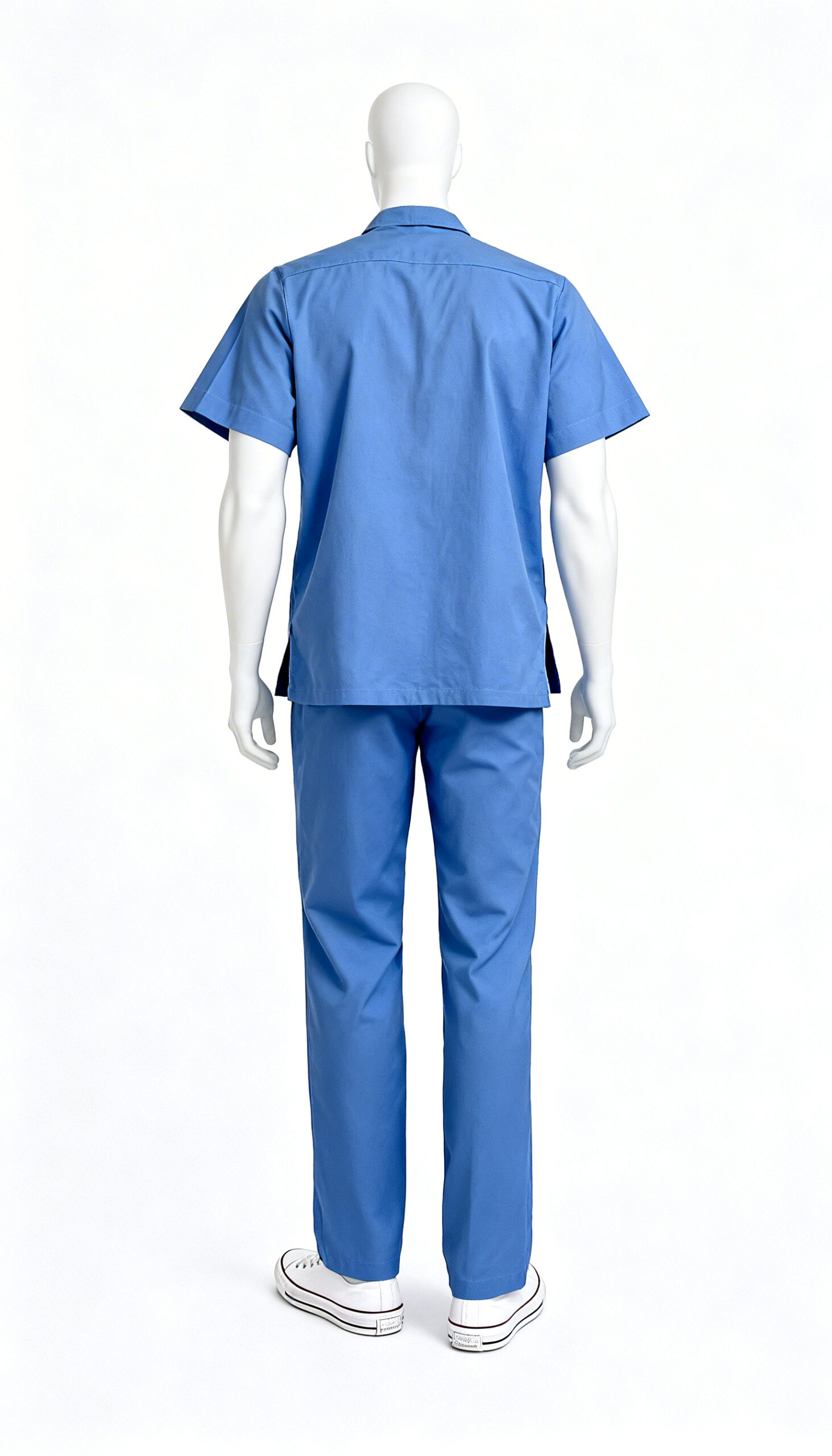 Deep Blue Utility Pocket Work Shirt - Image 2