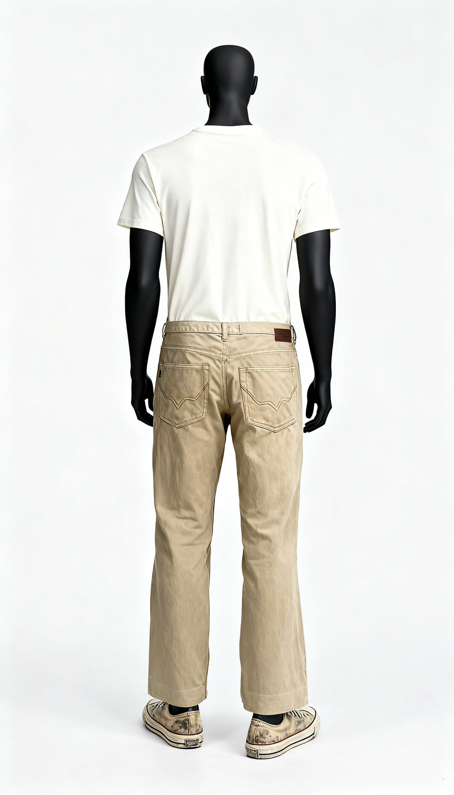 Men Beige Denim Jeans