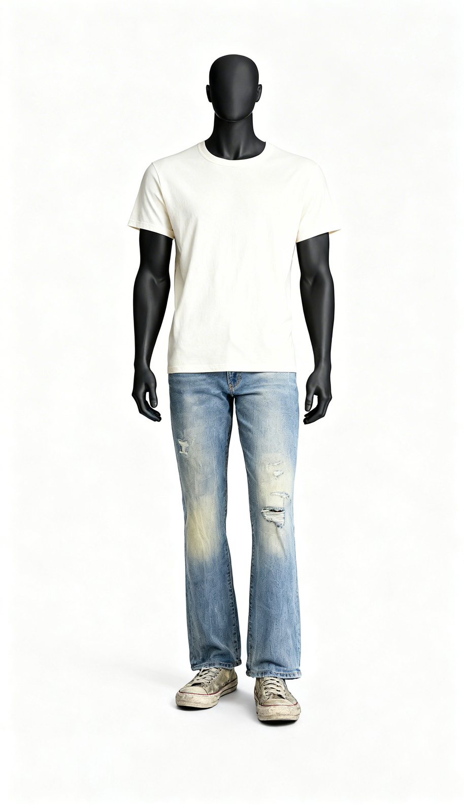 Men Distressed Blue Denim Jeans