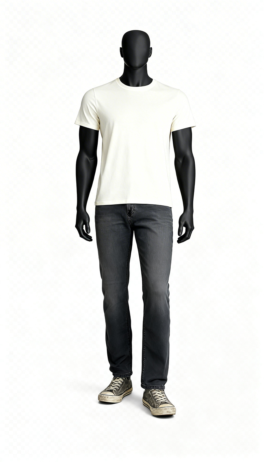 Men Charcoal Black Denim Jeans