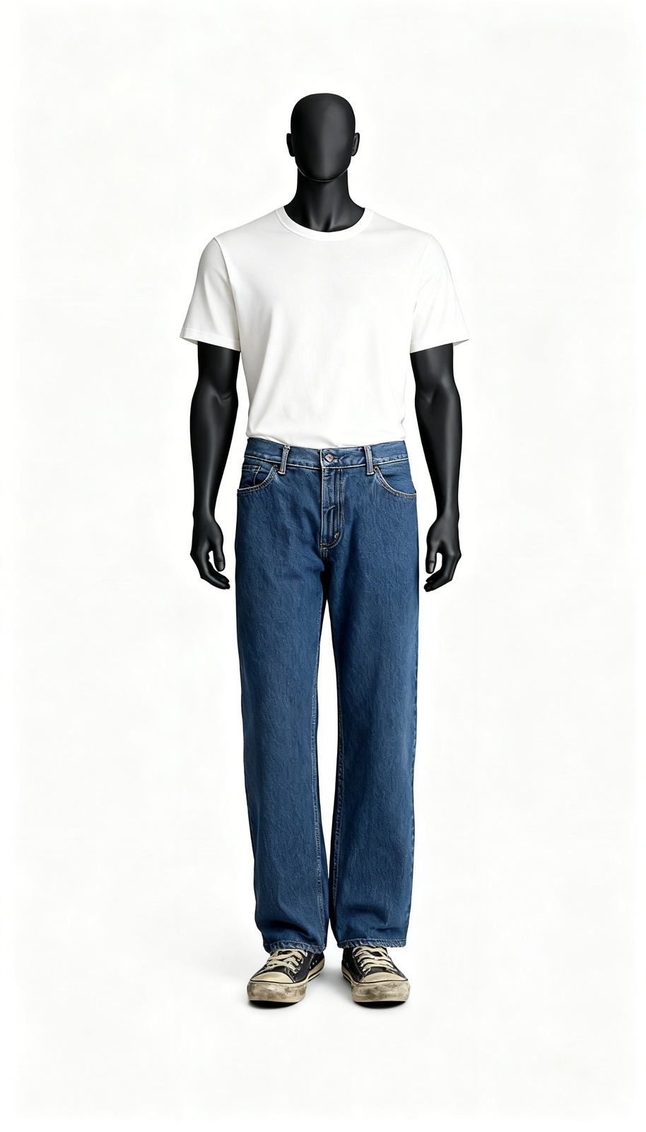 Dark Blue Straight Jeans