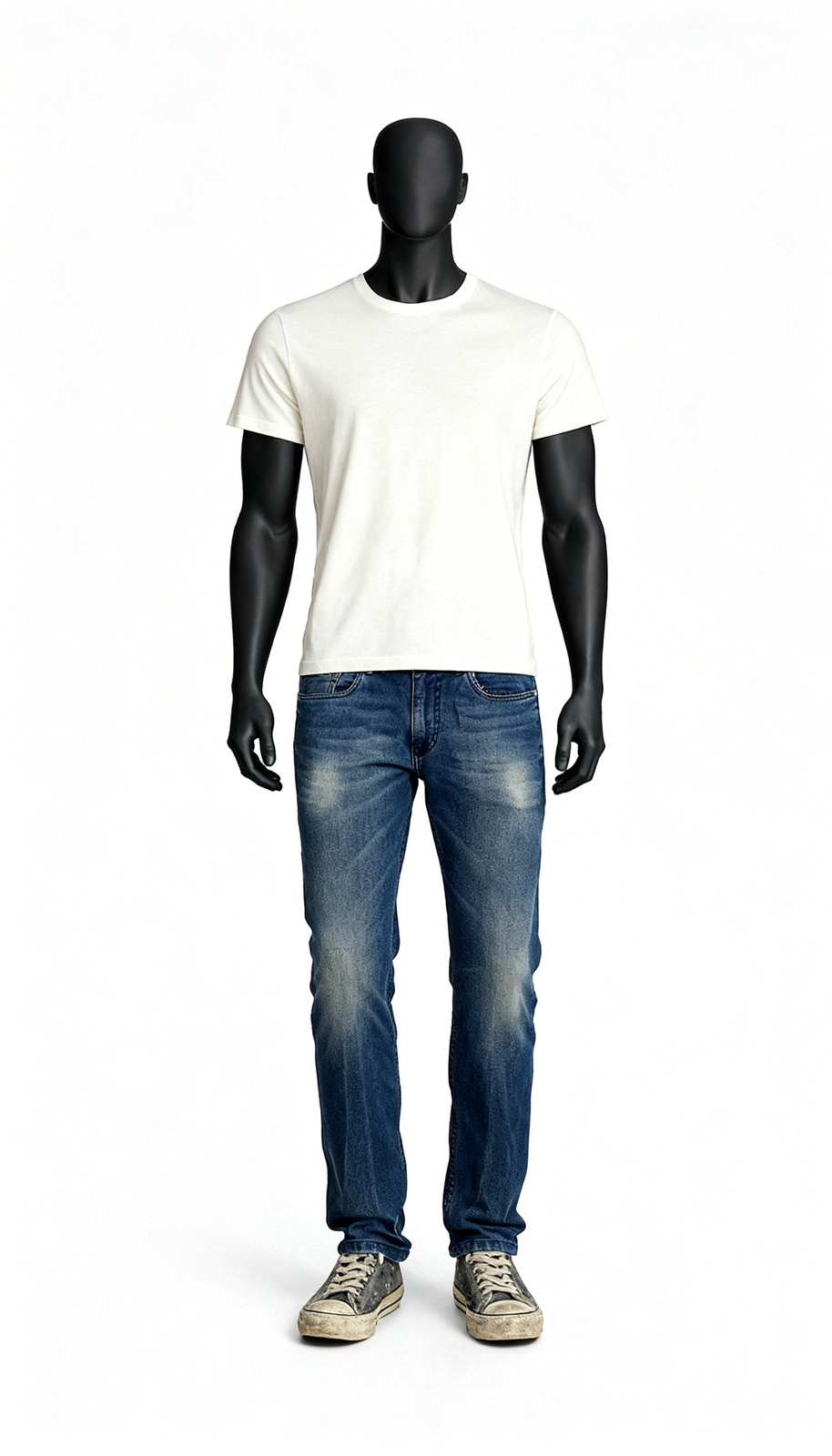 Men Mid Blue Faded Jeans